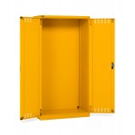 Armadio con ante a battente fessurate 54x27 EH, colore giallo RAL 1004