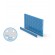 Mensola pannello portautensili, con bordo, colore blu, mis. 953x456H