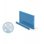 Mensola pannello portautensili, con bordo, colore blu, mis. 953x456H