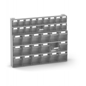 Scaffale portaminuteria con 72 cassetti Visual Box, H1000 mm