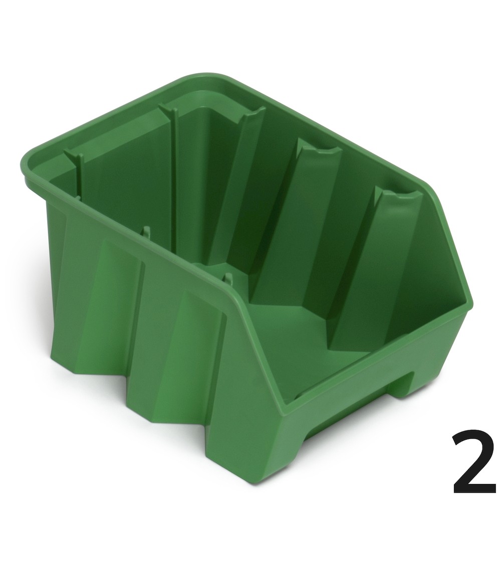 Contenitore salvaspazio in polipropilene Picking Box Air, mis. 2 -verde