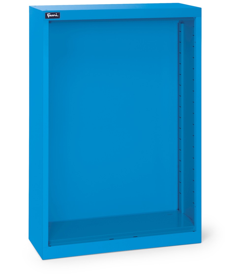 Armadio portacontenitori vuoto e senza porte per contenitori Picking Box Air, L700 x P267 x H1001 mm, blu