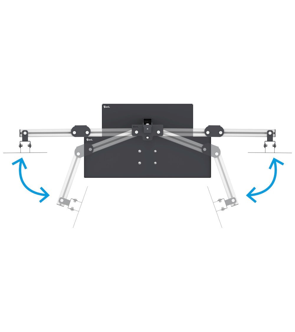 Supporto Per Tastiera Inclinato In Acrilico Trasparente – Ergonomico, 43x15x3,8 Cm, Per PC E Scrivanie
