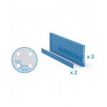Kit 3 Pannelli porta attrezzi e 2 bordi, 953x40x304 mm