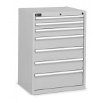 Cassettiera per officina portautensili, 7 cassetti, L717 x P600 x H1002 mm, Flexa