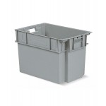 Cassette sovrapponibili in plastica Nestable Box Light, 60x40x40 cm
