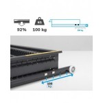 Cassettiera porta attrezzi con ruote, 6 cassetti 1x50 2x75 2x100 1x200, L561 x P726 x H922 mm