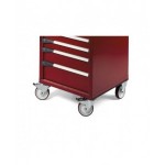 Cassettiera porta attrezzi con ruote, 6 cassetti 1x50 2x75 2x100 1x200, L561 x P726 x H922 mm