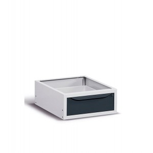Cassettiera per banco, 1 cassetto, Grigio