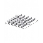 Set 5 divisori longitudinali, 20 divisori trasversali per cassetti con H 50 mm, 36x36 EH