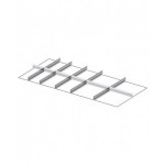 Set 5 divisori longitudinali, 6 divisori trasversali per cassetti con H 100/125 mm, 78X36 EH