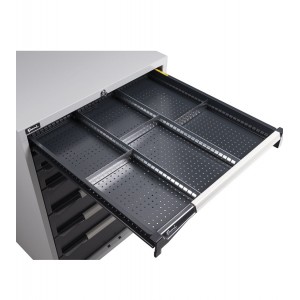 Divisori fessurati per cassetti, 150 mm H, per armadi L 714 mm