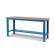 Banco Work Up con piano in legno, 200cm, blu