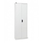 Armadio portacontenitori a battente, 14 piani e 72 contenitori Picking Box Air mis. 1/2, H 1651 mm, grigio chiaro