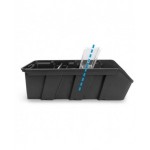 Kit 9 guide con divisori e frontalini per contenitori RK Box Air per scaffale a 4 piani