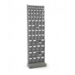 Scaffalatura per minuterie con base e 72 cassetti Visual Box, H2100 mm