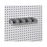 Armadio porta attrezzi con ante battente e accessori, L1023 x P555 x H2000 mm, PERFOM14046