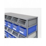 Scaffale monoblocco per minuteria con 16 contenitori Picking Box Classic, mis.  3,  L1025 x P355 x H885 mm