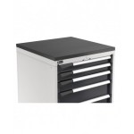Top in acciaio gommato, L408 x P573 x H23 mm