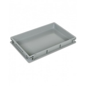 Contenitore Euro Box, L600 x P400 x H75 mm, maniglie chiuse