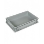 Contenitore Euro Box, L600 x P400 x H120 mm, maniglie a conchiglia