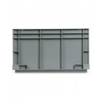 Contenitore Euro Box, L600 x P400 x H320 mm, fondo rinforzato, maniglie aperte