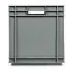 Contenitore Euro Box, L600 x P400 x H418 mm, fondo rinforzato, maniglie aperte