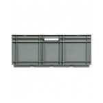 Contenitore Euro Box, L800 x P600 x H320 mm, fondo modulare, maniglie aperte