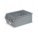 Contenitori a bocca di lupo in metallo, mis. 5P4, L480 x P540 x H300 mm