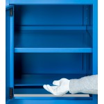 Banco da lavoro Work Up WORK2006 con 1 armadio a cassetti con 4 cassetti e 1 armadi, colore blu