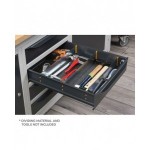 Banco da lavoro WORK2006 con 1 armadio a cassetti con 4 cassetti e 1 armadio con porta, L 200 cm