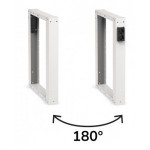 Banco professionale con 4 cassetti, anta, ripiano regolabile, morsa e allacciamenti, 200 cm, grigio e antracite