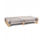 Banco professionale con 4 cassetti, anta, ripiano regolabile, morsa e allacciamenti, 200 cm, grigio e antracite