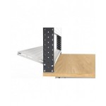 Banco professionale con 5 cassetti, parete, ripiano regolabile, porta e accessori, 200 cm, grigio e antracite