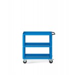 Carrello Clever Small con piano in acciaio aggiuntivo CLEVER0906, colore blu RAL 5012