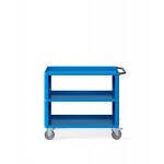 Carrello Clever Large con piano in acciaio aggiuntivo e pannelli forati CLEVER1012, colore blu RAL 5012