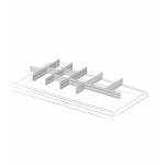 Divisori per cassetti con altezza frontale 100 mm