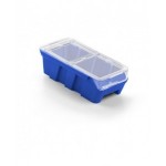 Scaffale a 5 ripiani grigio chiaro con 12 contenitori RK Box Air antracite, L496 x P304 x H546 mm