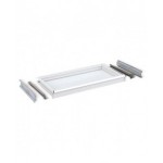 Cassetto per scaffale a estrazione semplice H 100 mm, grigio chiaro