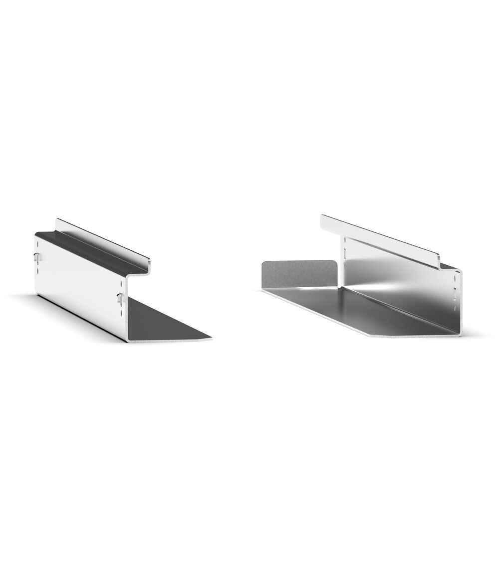 Coppia di slitte per contenitori, L75 x P594 x H69 mm
