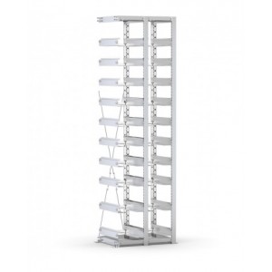 Scaffale aggiuntivo vuoto per contenitori mis. 3/3A2, L584 x P421 x H2003 mm
