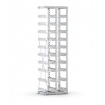 Scaffale aggiuntivo vuoto per contenitori mis. 3/3A2, L584 x P421 x H2003 mm