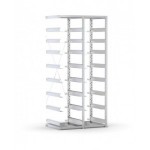 Scaffale aggiuntivo vuoto per cassette 600x400 mm, L960 x P621 x H2003 mm