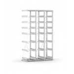 Scaffale aggiuntivo vuoto per contenitori mis. 4/4A5, L1158 x P521 x H2003 mm
