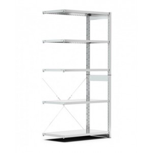 Scaffale aggiuntivo con 5 ripiani, L1028 x P521 x H2011 mm