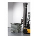 Contenitore industriale con fondo apribile a rulli, L1000 x P800 x H1150 mm
