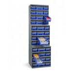 Scaffale con 12 contenitori RK Box Air, L500 x P400 x H545 mm