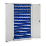 Armadio con 82 contenitori RK Box Air, L1023 x P555 x H2000 mm, grigio