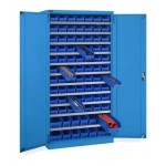 Armadio con 82 contenitori RK Box Air, L1023 x P555 x H2000 mm, blu