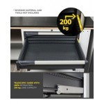 Armadio portautensili con porte a 7 cassetti, 3 piani regolabili, L714 x P573 x H2000 mm